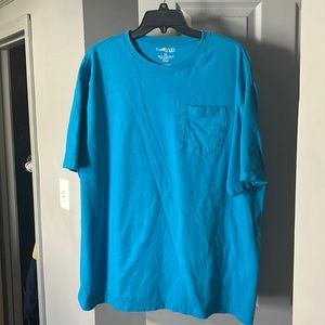 Blue men’s shirt shirt sleeved size XXL